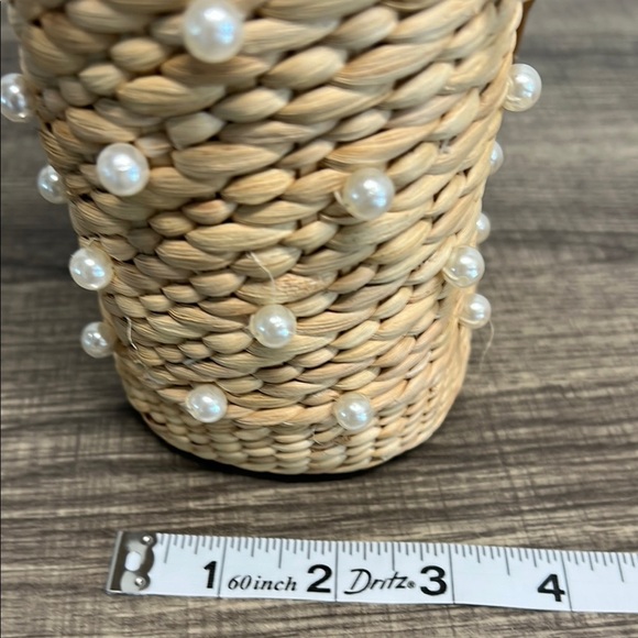 🌾✨ Perfect Beaded Wicket Tote Bag! 👜💖 - Picture 10 of 10